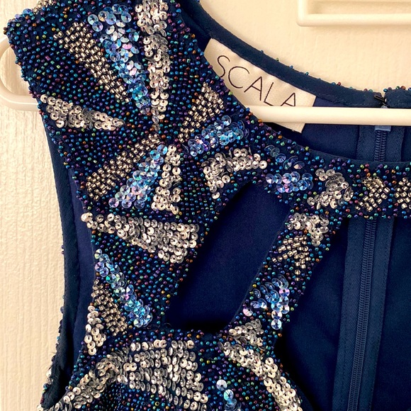 Scala Blue Sparkly Dress - Picture 5 of 5